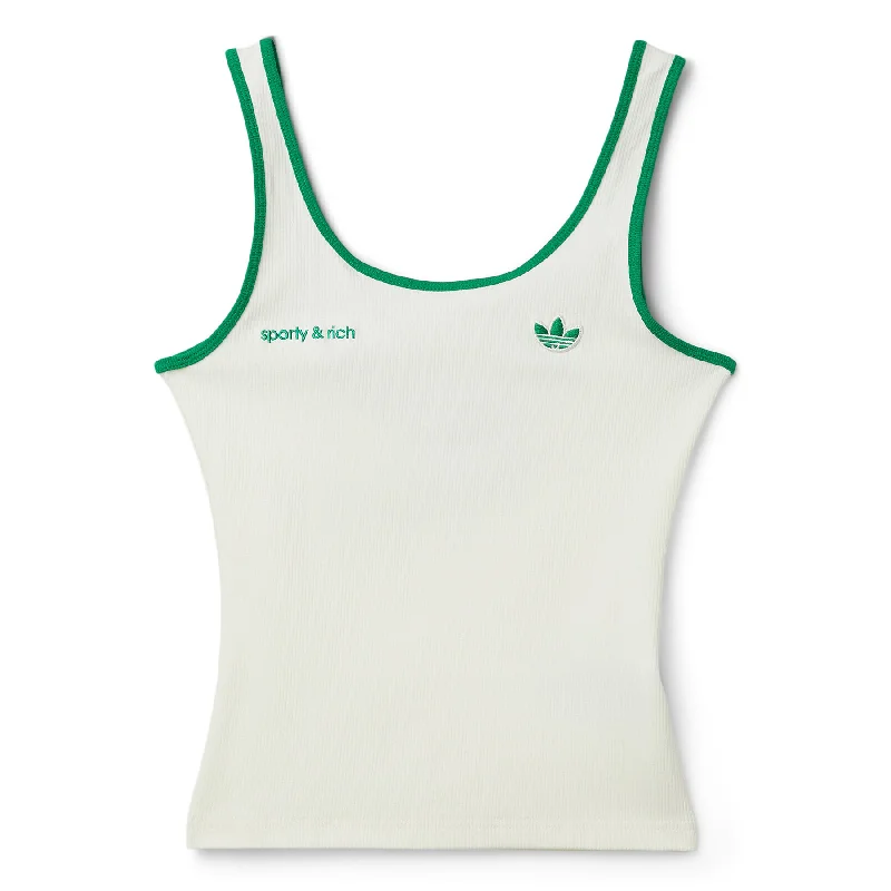 Sporty & Rich x adidas Tank (Off White/Green)
