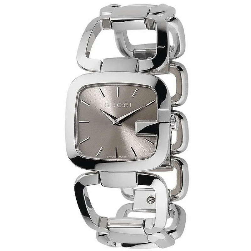 Gucci YA125402 G Brown Dial 30mm Ladies Watch