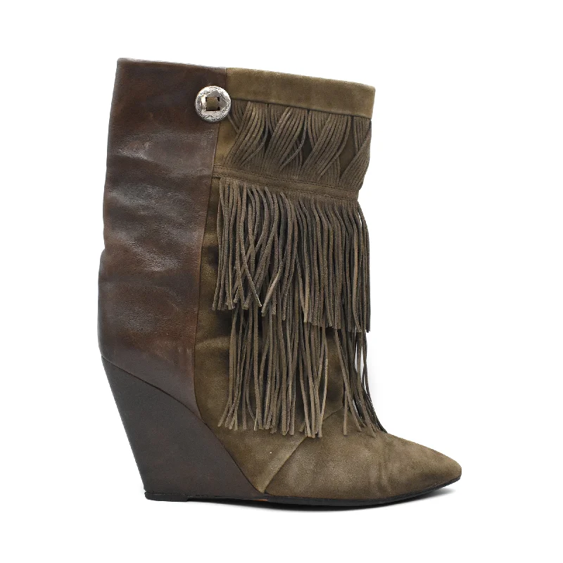 Isabel Marant 'Jacob' Wedge Boots - Women's 41
