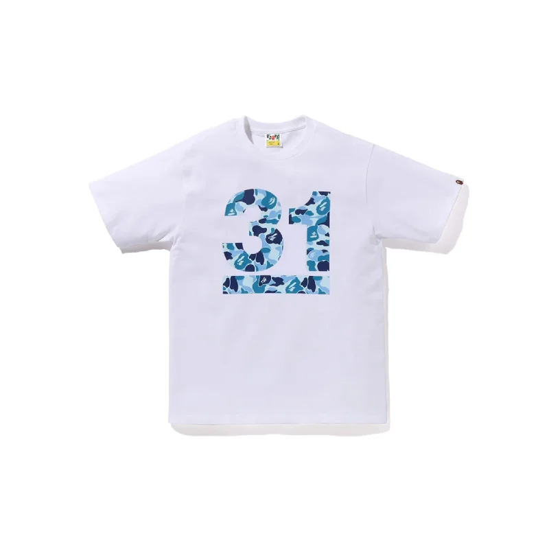 BAPE A Bathing Ape 31st Anniversary ABC Camo Tee White/Blue