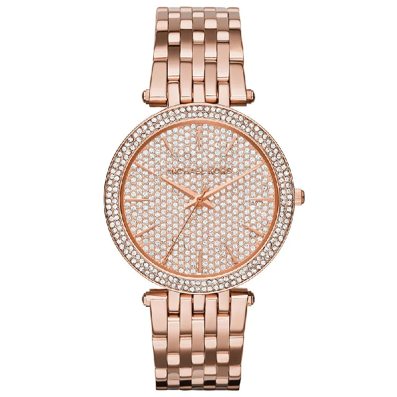 Michael Kors MK3439 Ladies Watch Darci Rose Gold Pave