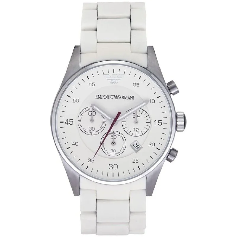 Emporio Armani AR5859 Men's Watch Tazio White