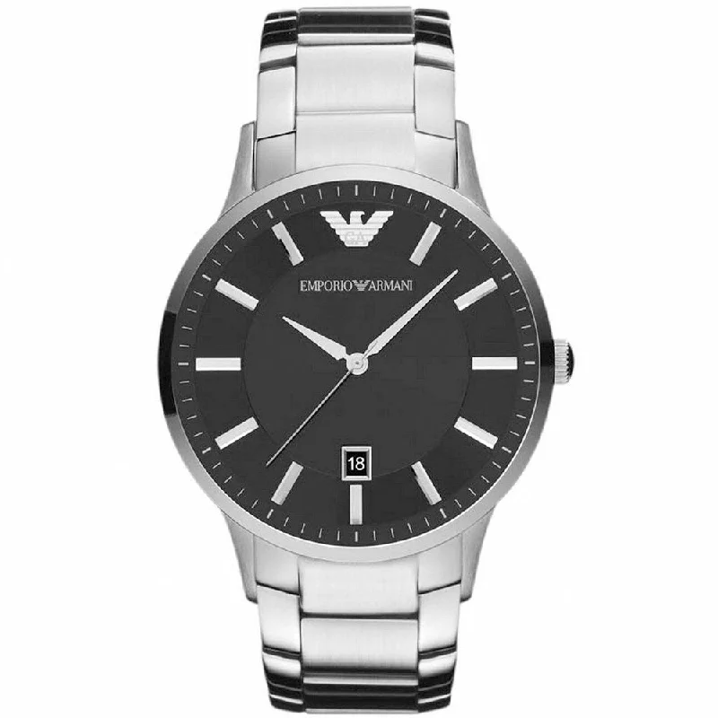 Emporio Armani AR2457 Men's Renato Watch Black