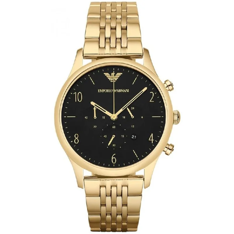 Emporio Armani AR1893 Beta Men's Gold Chronograph Watch