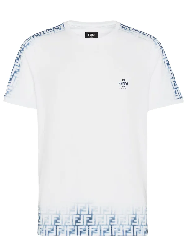 Fendi FF Monogram Faded Print Avio T-Shirt