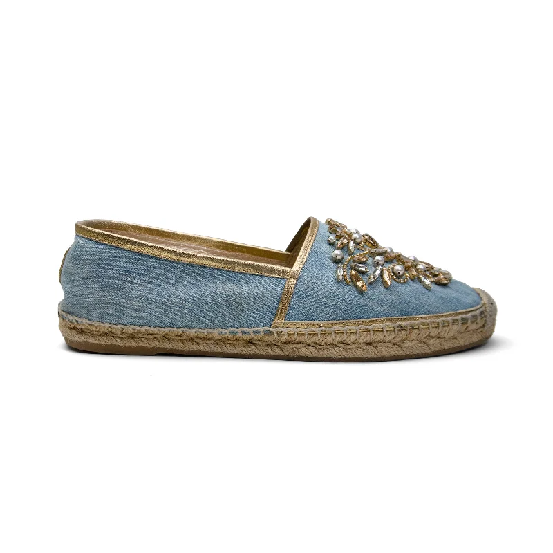 Rene Caovilla Embellished Espadrilels - Women's 39
