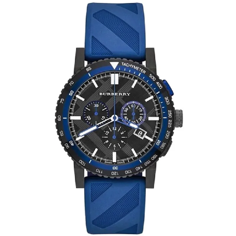 Burberry BU9807 The City Navy Blue Chronograph Men's Watch