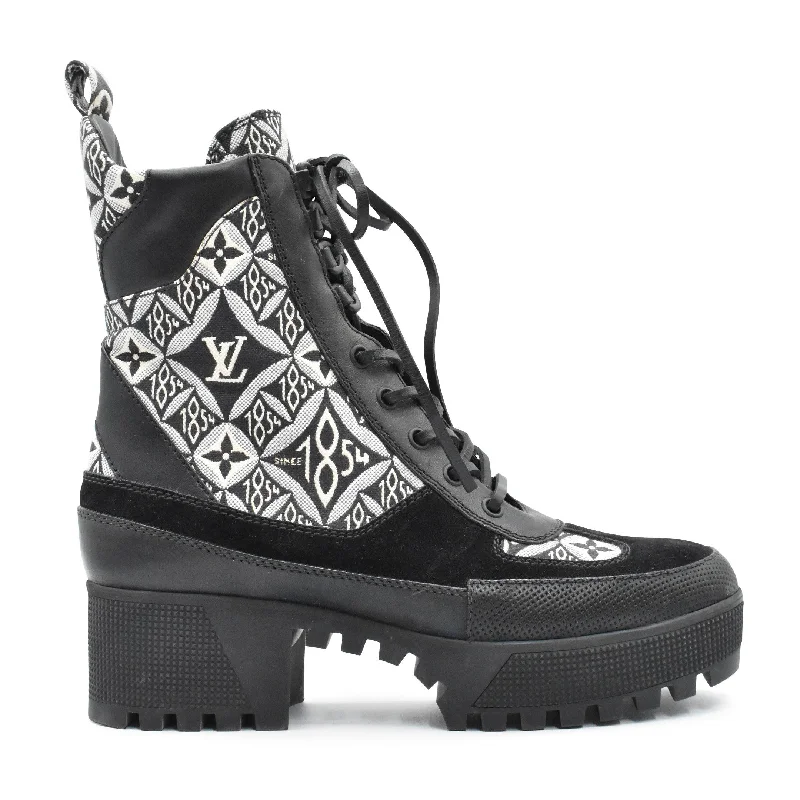 Louis Vuitton 'Laureate Desert Platform' Boots - Women's 38.5