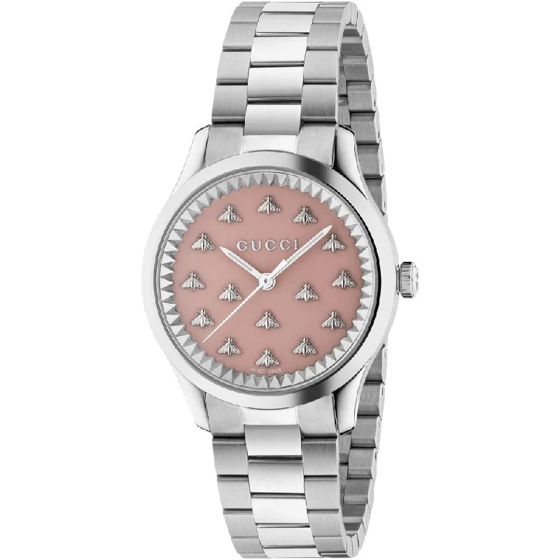 Gucci YA1265033 G-Timeless Pink Dial Ladies Watch