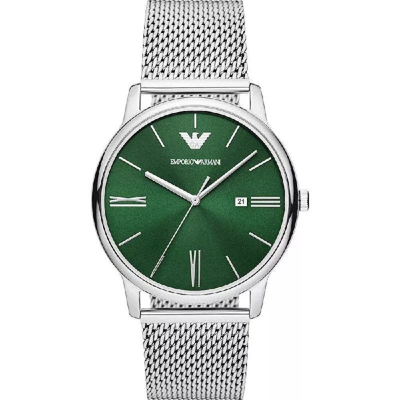 Emporio Armani AR11578 Minimalist Green Dial Men’s Watch