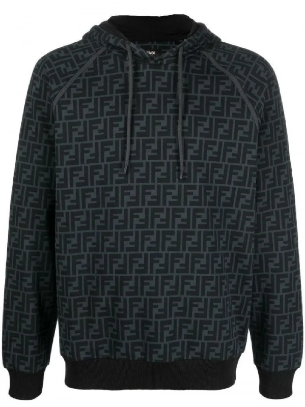 Fendi FF Monogram Hooded Sweatshirt