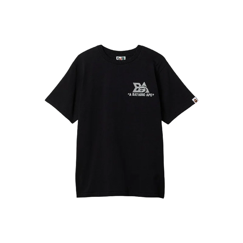 Bape Reflector Tech Logo Tee Black
