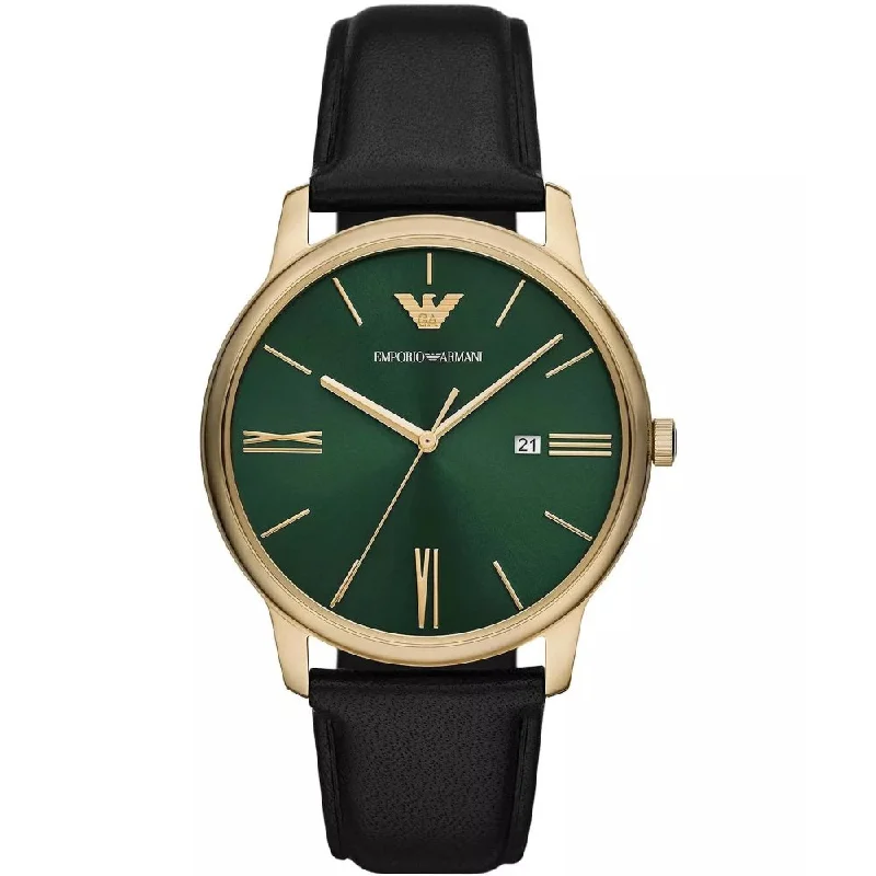 Emporio Armani AR11601 Minimalist Three-Hand Date Men’s Watch
