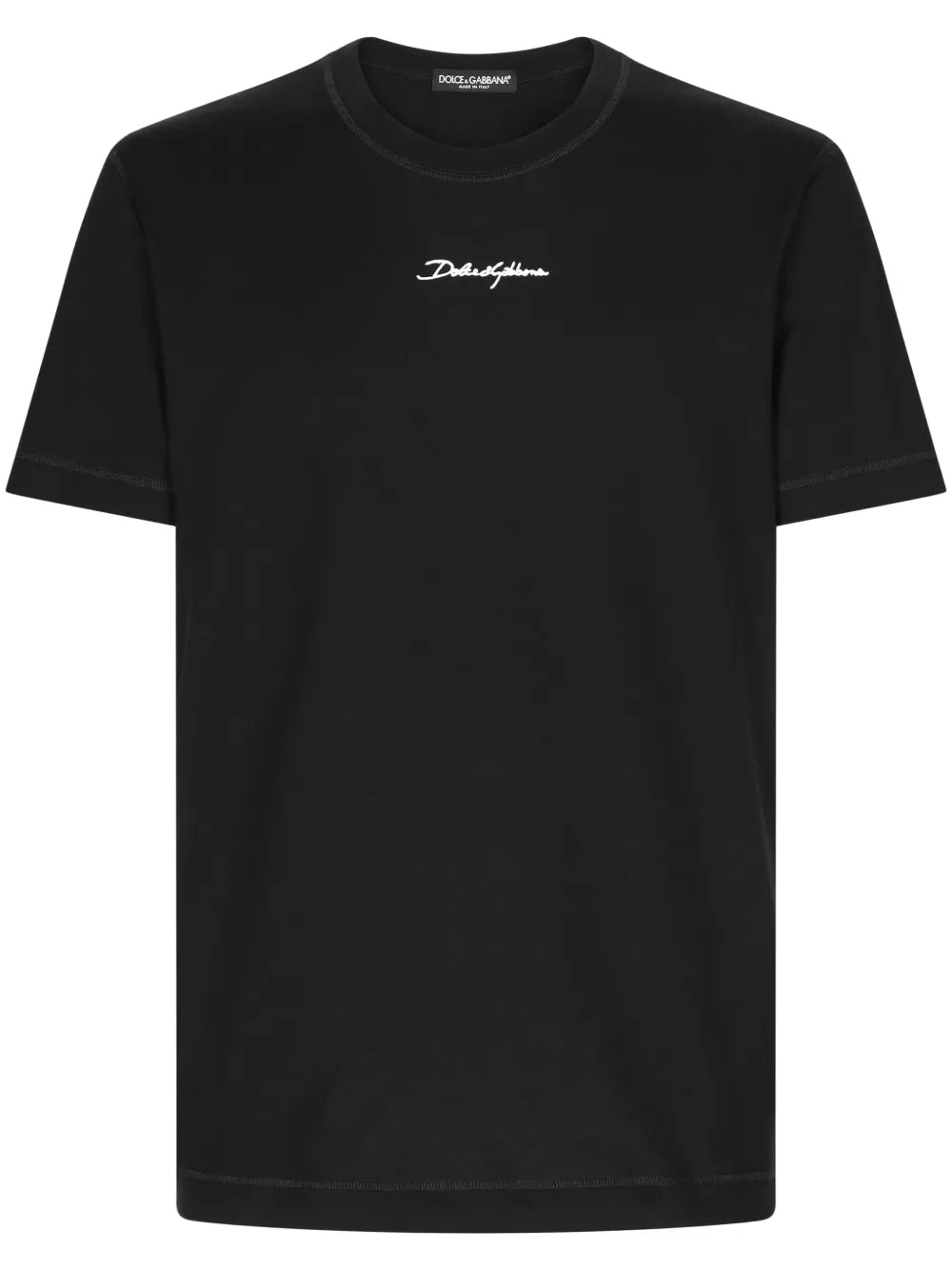 Dolce & Gabbana Signature Logo Patch T-Shirt Black