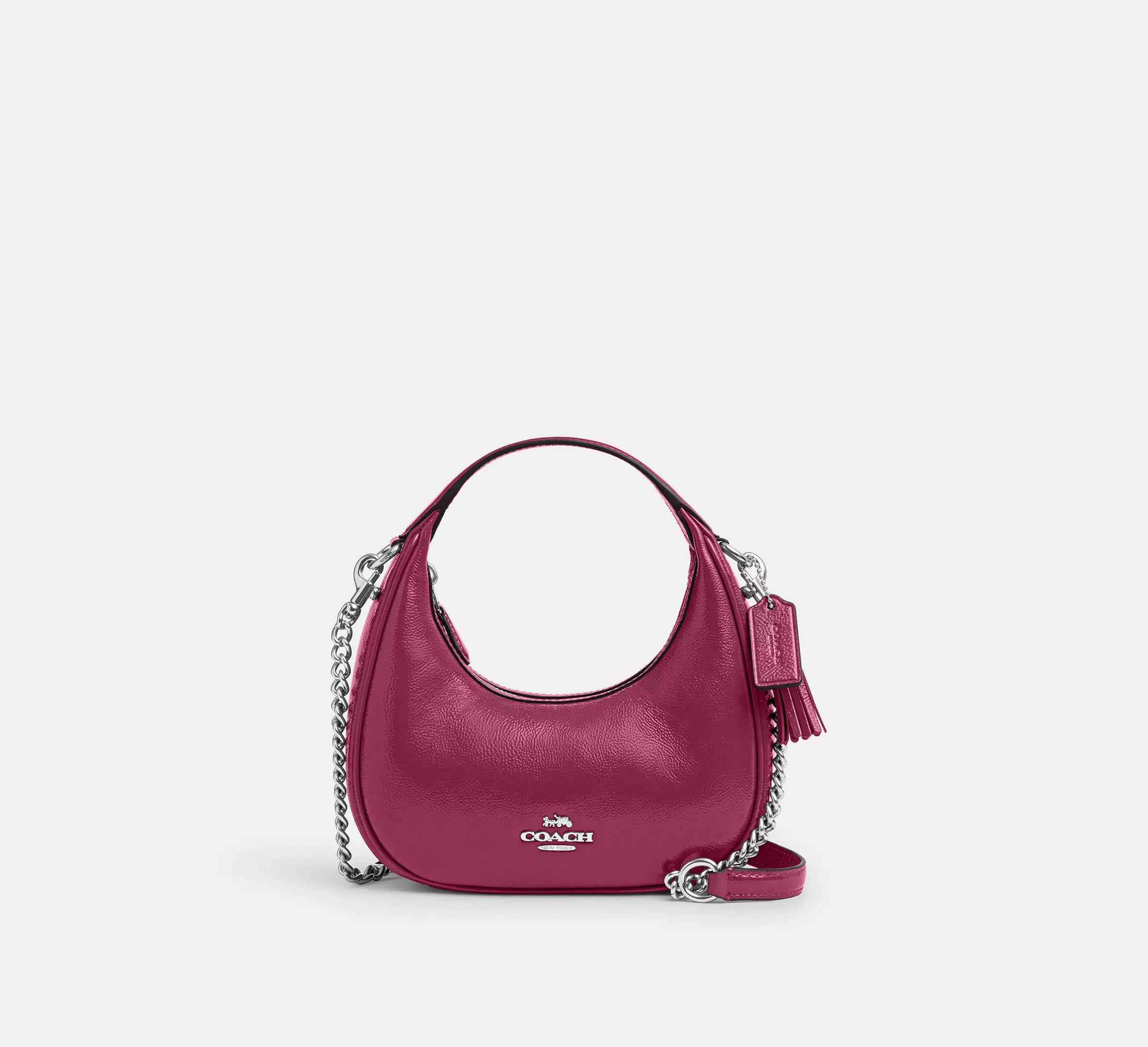 patent leather/Silver/Pink