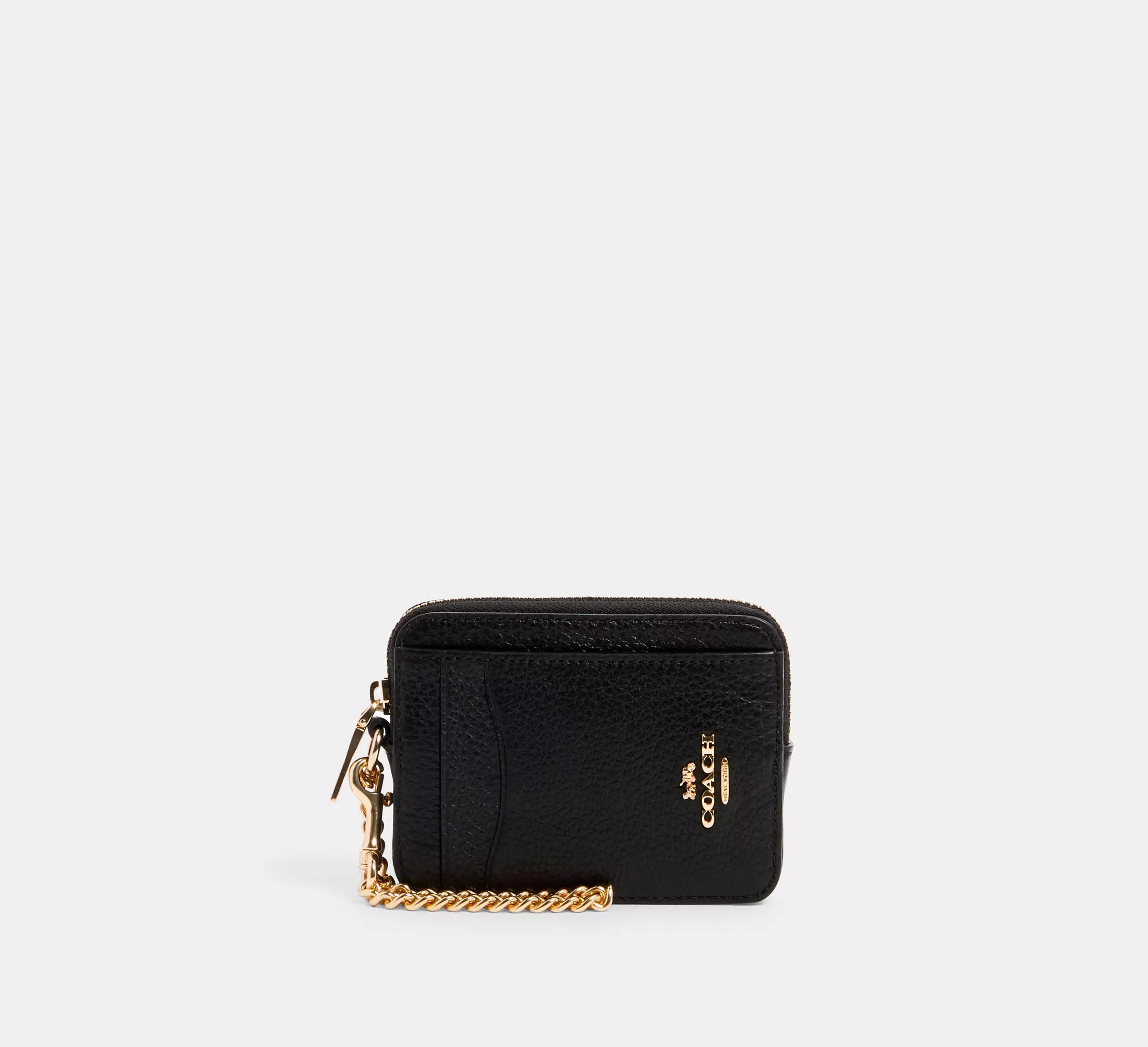 pebbled leather/Gold/Black