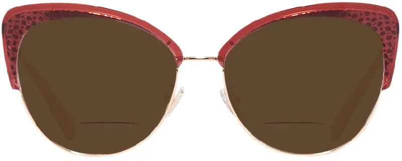 Burgundy/shiny Rose Gold