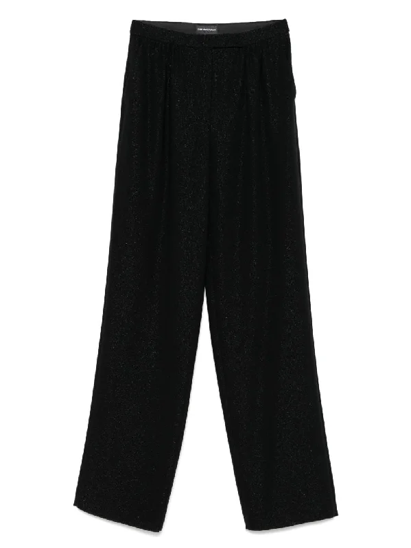 Emporio Armani herringbone-jacquard trousers
