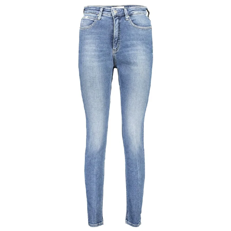 Calvin Klein Blue Cotton Jeans & Pant