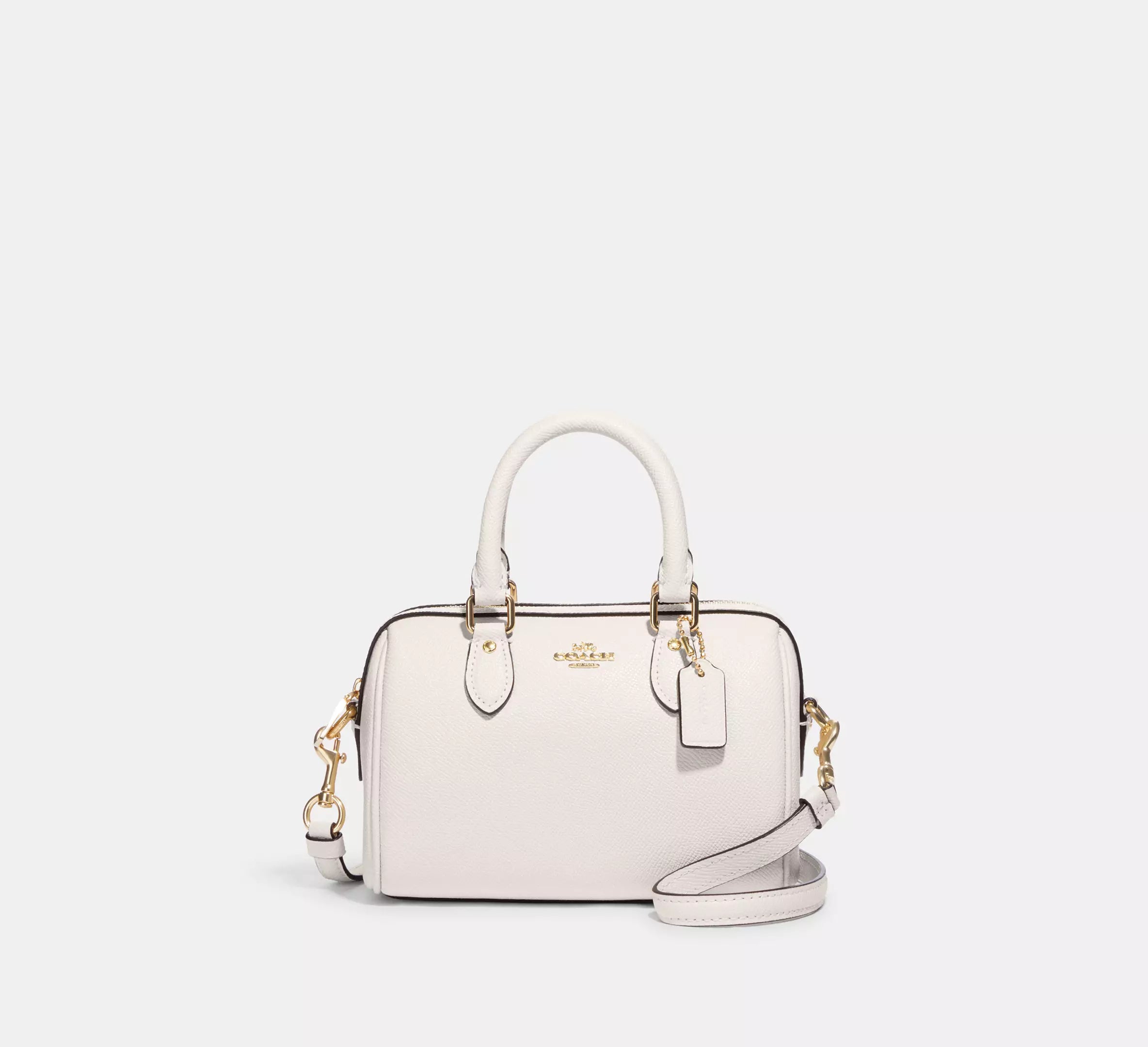 crossgrain leather/Gold/Chalk