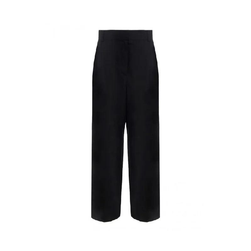 Salvatore Ferragamo Silk And Linen Pants