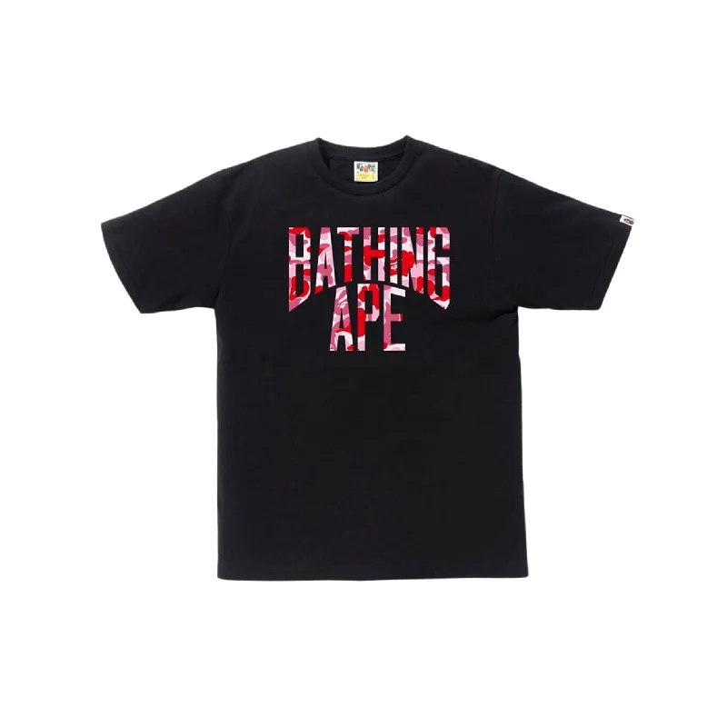 Bape ABC Camo NYC Logo Tee Black Red