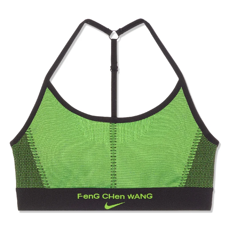Nike x Feng Chen Wan Womens Nike Pro Bra (Black/Action Green)