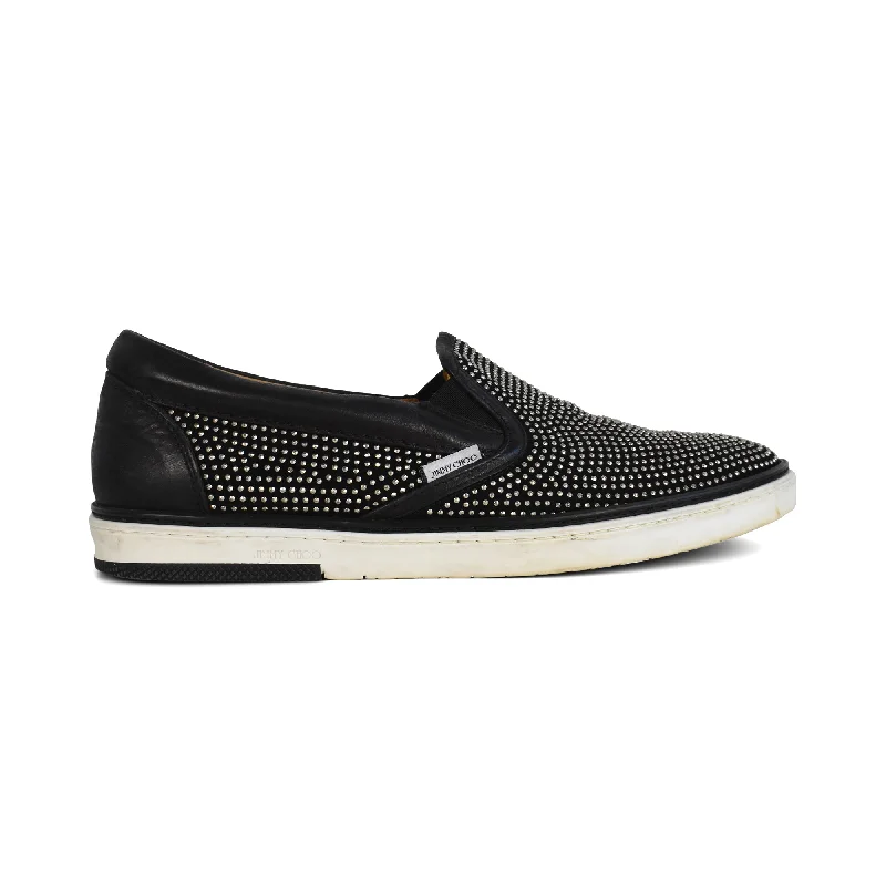 Jimmy Choo Studded Slip-On Sneakers - Men's 42.5