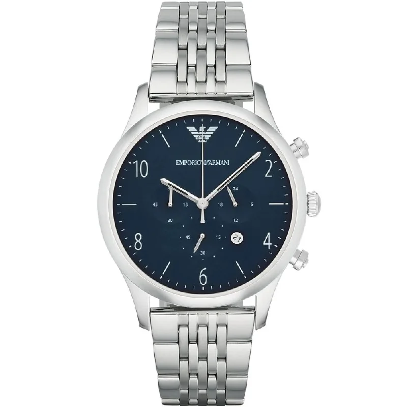 Emporio Armani AR1942 Blue Dial Chronograph Men's Watch
