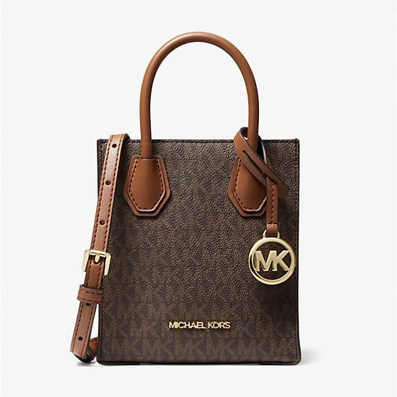 Michael Kors Mercer Extra-Small Logo and Leather Crossbody Bag