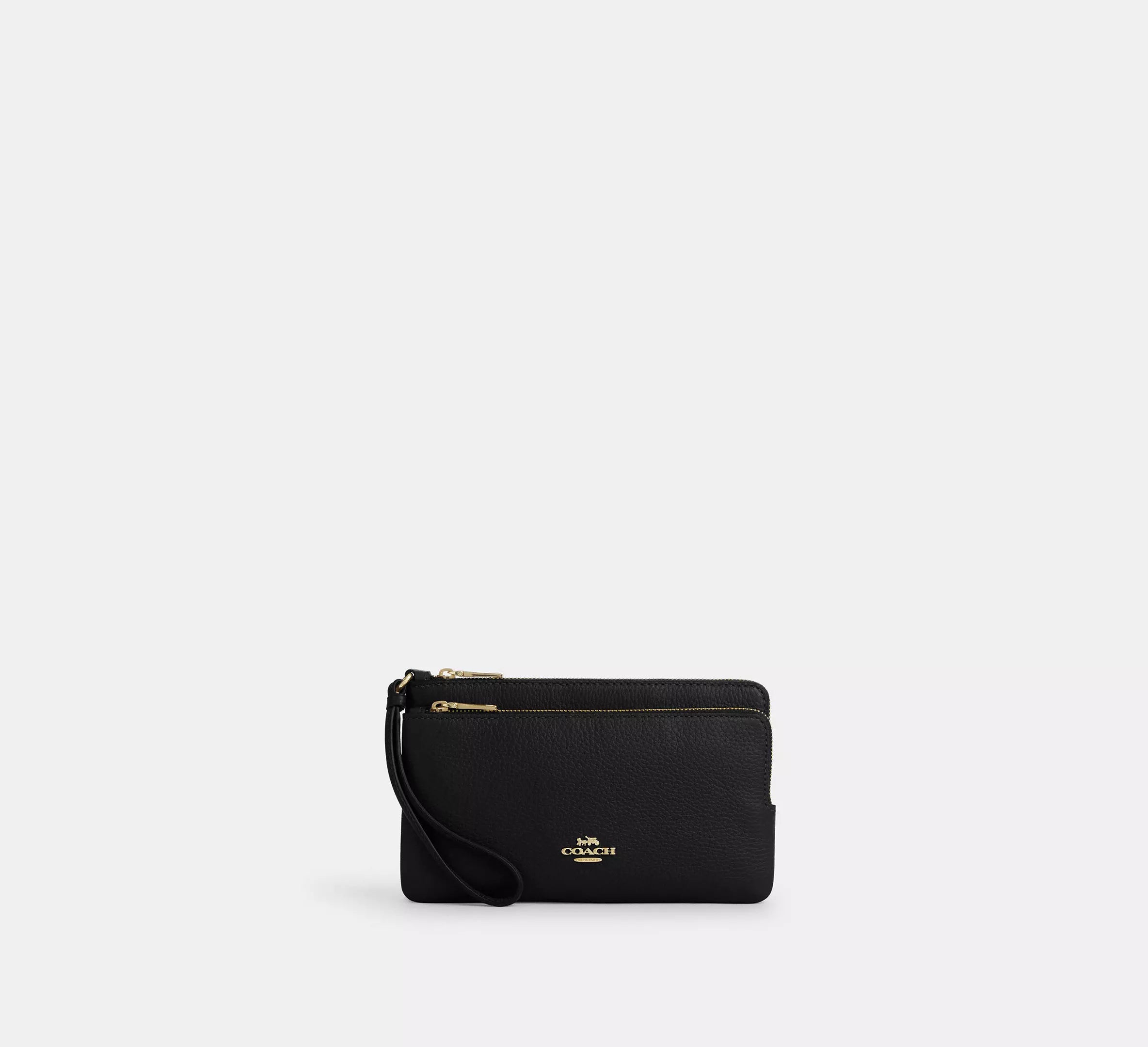 pebbled leather/Gold/Black
