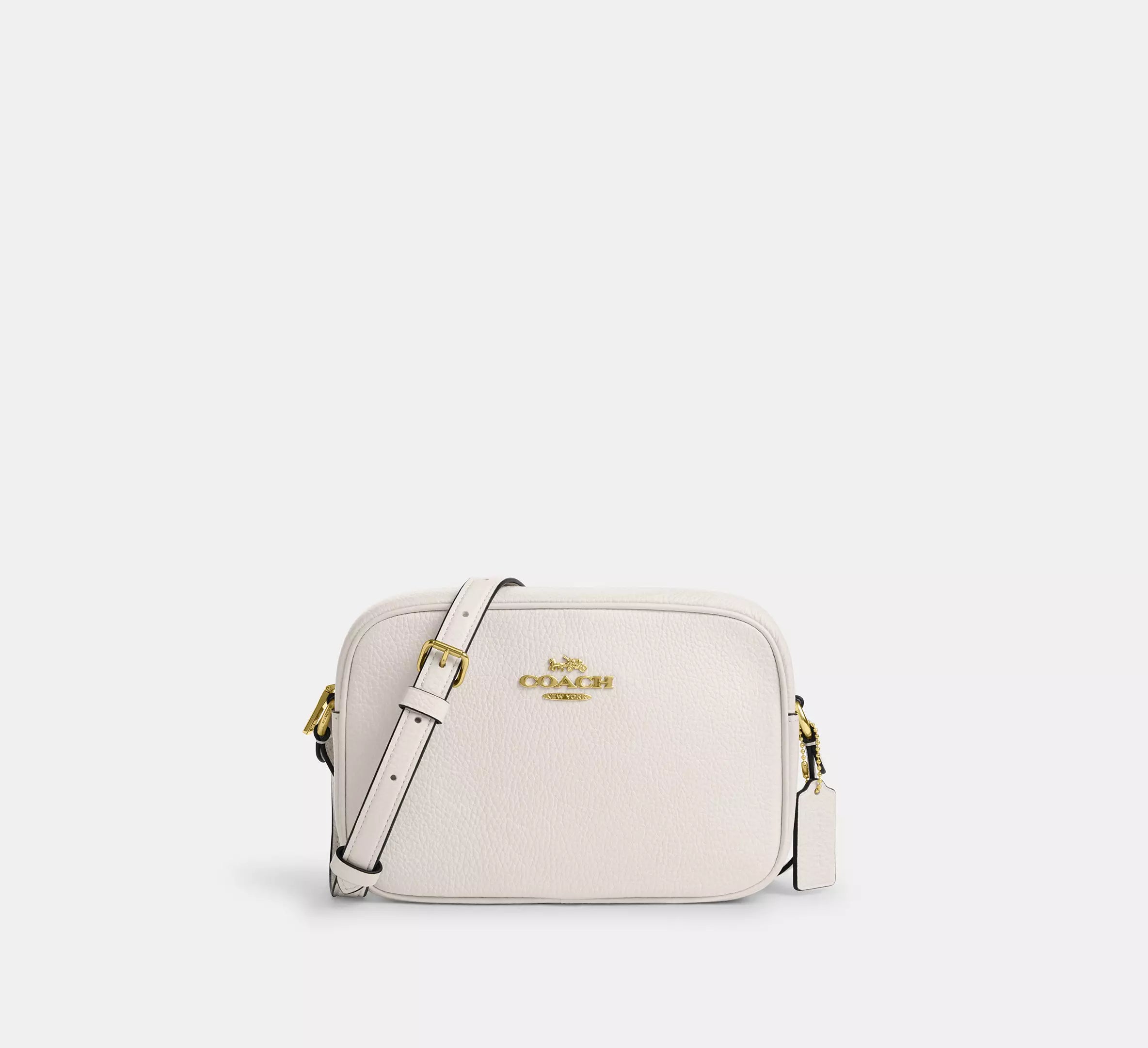 pebbled leather/Gold/Chalk