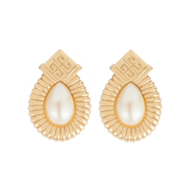 1980s Vintage Givenchy Clip-On Earrings