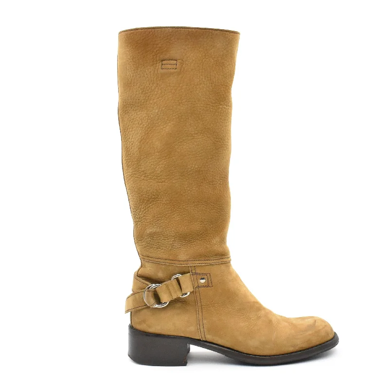 Miu Miu Calf-High Boots - Women's 37.5