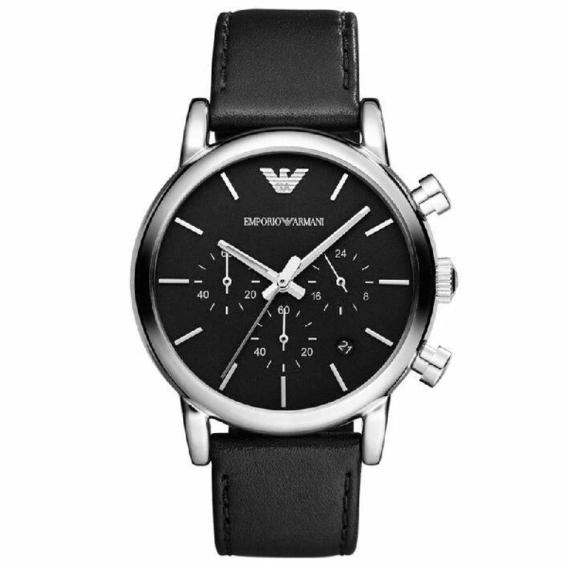 Emporio Armani AR1733 Classic Black Stainless Steel Men's Watch
