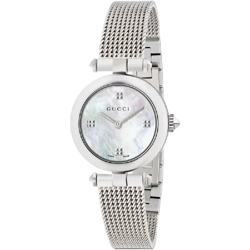 Gucci YA141504 Diamantissima Mother Of Pearl Ladies Watch