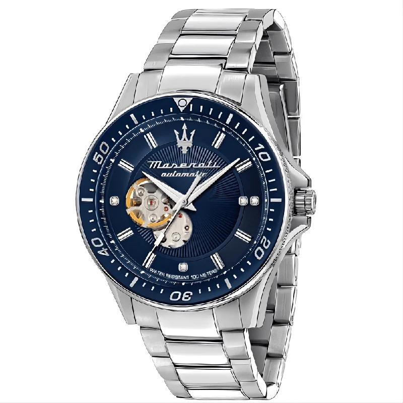 Maserati R8823140007 Sfida Automatic Blue Dial Men's Watch