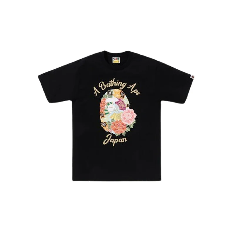 Bape Japanese Peony Tee Black