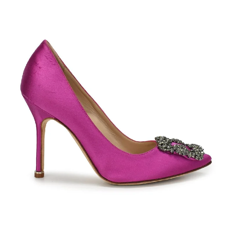 Manolo Blahnik 'Hangisi' Pumps - Women's 34.5