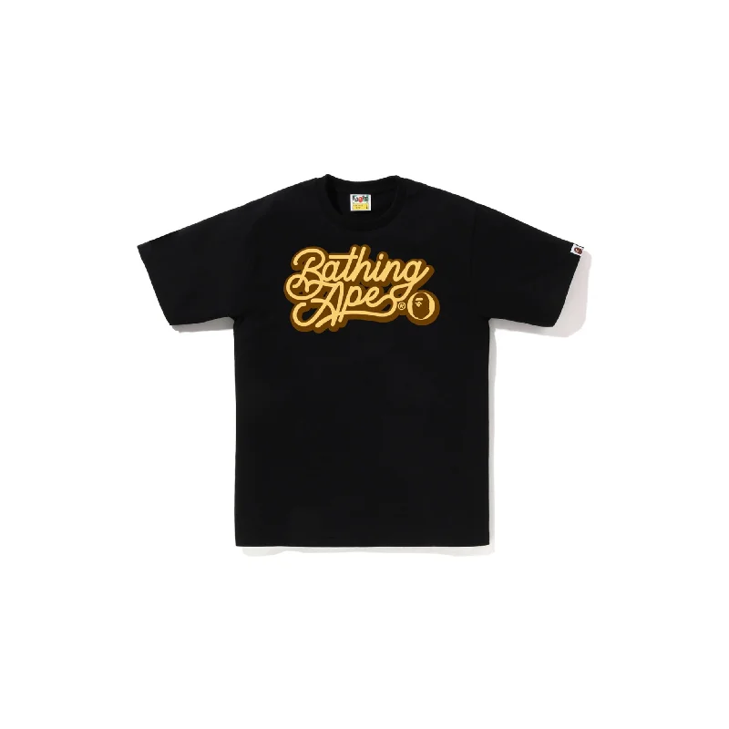 Bape Bathing Ape Script Logo Tee Black