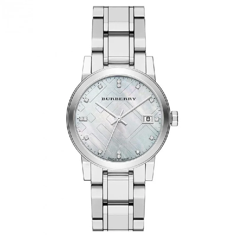 Burberry BU9125 The City Silver Dial Silver Women's Watch