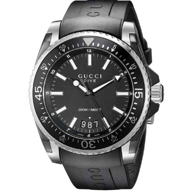 Gucci YA136204 Dive Black Men's Watch