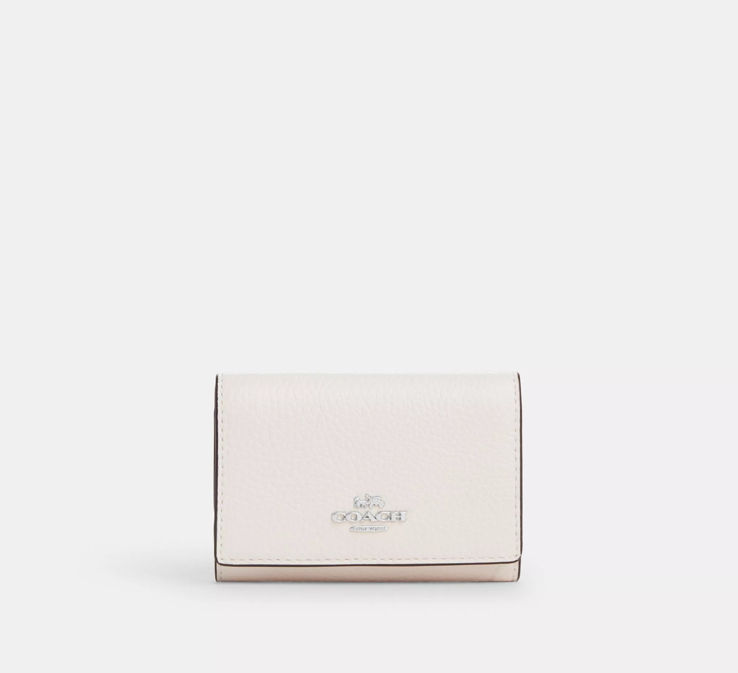 pebbled leather/Silver/Chalk