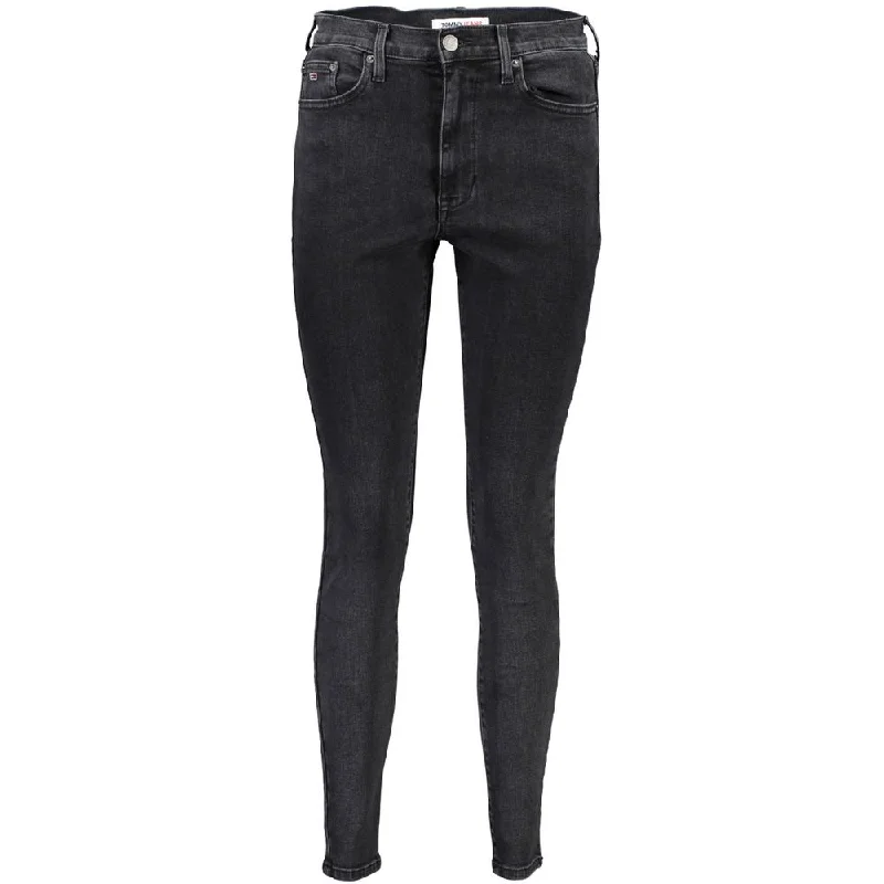 Tommy Hilfiger Black Cotton Jeans & Pant