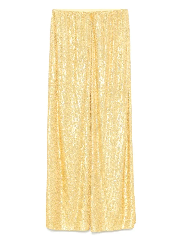 Norma Kamali Trousers Yellow