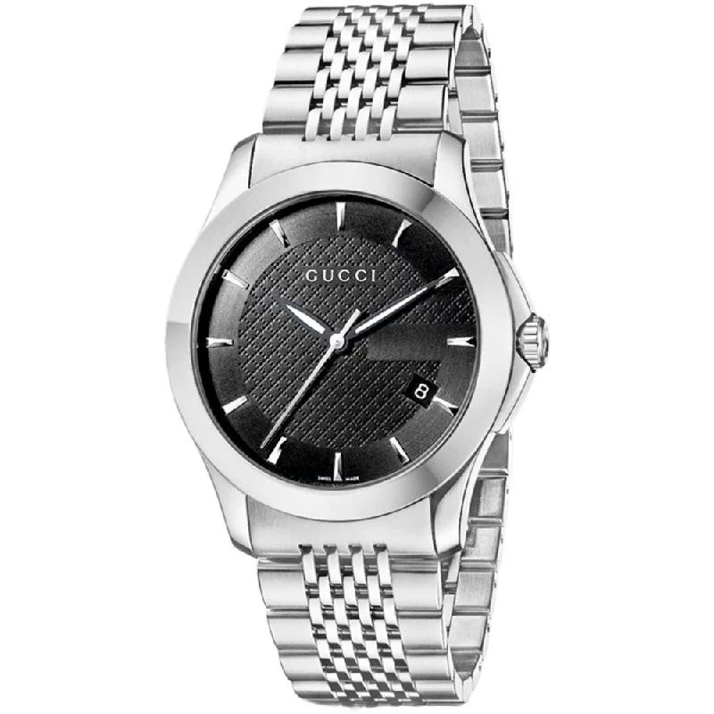 Gucci YA126402 G-Timeless Black Dial Men's Watch