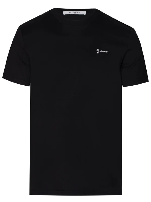 Givenchy Embroidered Signature Chest Logo T-Shirt