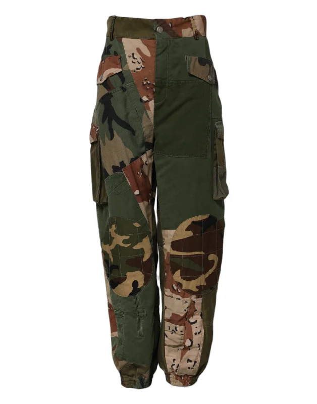 Dolce & Gabbana Multicolor Camouflage Cargo Pants