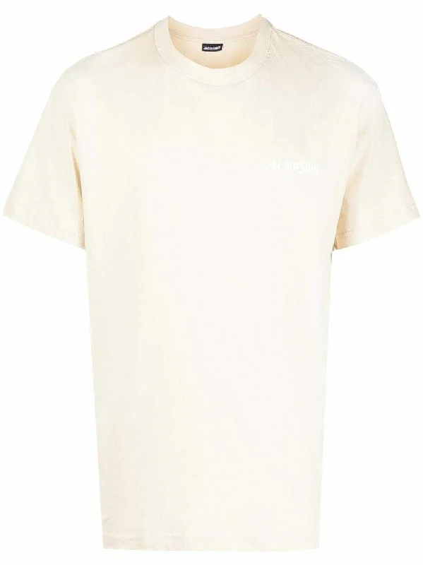 Jacquemus Le T-Shirt Logo Light Beige Tan Neutrals