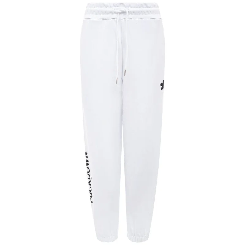 Comme Des Fuckdown White Cotton Jeans & Pant